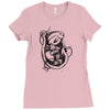 fish boat sea fishing Ladies Fitted T-Shirt