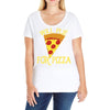 will plie for pizza Ladies Curvy T-Shirt