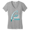 bends over Women's V-Neck T-Shirt