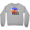 vote for pizza Crewneck Sweatshirt