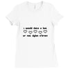 i would date u but u r not dylan o'brien Ladies Fitted T-Shirt