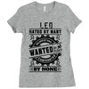 Leo Hated By Many Wanted By Plenty Ladies Fitted T-Shirt