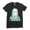 scream floral Ladies Fitted T-Shirt