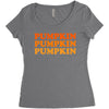 pumpkin pumpkin pumpkin Women's Triblend Scoop T-shirt
