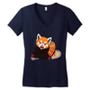 red fox 5 Women's V-Neck T-Shirt