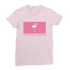 Too Pure To Be Pink Ladies Fitted T-Shirt