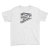 some game involving falling blocks in the style of m.c. escher Youth Tee