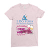 yoga and wine Ladies Fitted T-Shirt