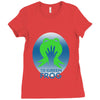 the green frog Ladies Fitted T-Shirt