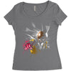 saitama Women's Triblend Scoop T-shirt