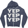 yep yep yep Zipper Hoodie
