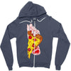 pizza slut Zipper Hoodie