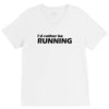 i'd rather be running funny cool run runner marathon sport athlete shi V-Neck Tee