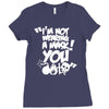 im not wearing a mask you Ladies Fitted T-Shirt