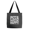 pizza makes me happy Tote Bags
