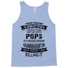 Super Cool Pops Of A Freaking Awesome Granddaughter Tank Top