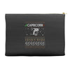 capricorn christmas ugly sweater Accessory Pouches