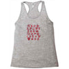 pop alphabet Racerback Tank