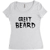 great beard Women's Triblend Scoop T-shirt