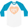 Hope With Heart 3/4 Sleeve Shirt