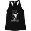 terrorist cat Racerback Tank