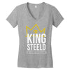 king steelo Women's V-Neck T-Shirt