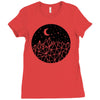 geometric sky Ladies Fitted T-Shirt