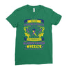 Never Underestimate the Strength of a Bladder Cancer Warrior Being Ladies Fitted T-Shirt
