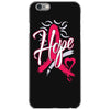 breast cancer awareness hope ribbon heart iPhone 6/6s Case