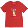 chihuahua mom V-Neck Tee