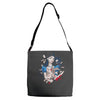 dark wonderland Adjustable Strap Totes