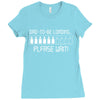 dad to be loading please wait Ladies Fitted T-Shirt