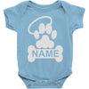 personalized paw halo Baby Onesie