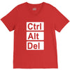 control alt delete V-Neck Tee