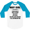 Super May Girl 3/4 Sleeve Shirt