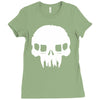resistance inspired skull Ladies Fitted T-Shirt