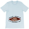 September Peeking Out Baby Boy T-Shirt