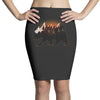 Bear Adventure With Roses Pencil Skirts