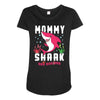 mommy shark doo doo doo family matching Maternity Scoop Neck T-shirt