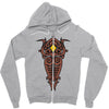 vaatu pattern Zipper Hoodie