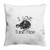 love tube mice Throw Pillow