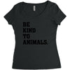 Be Kind To Animals Women's Triblend Scoop T-shirt