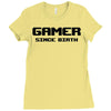 gamer since birth Ladies Fitted T-Shirt