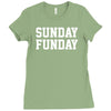 sunday funday party funny tee Ladies Fitted T-Shirt