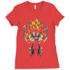 majin warrior Ladies Fitted T-Shirt