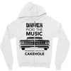 driver picks the music passenger shuts his cakehole Zipper Hoodie