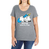sad unicorn Ladies Curvy T-Shirt