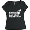 for your protection Women's Triblend Scoop T-shirt