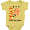 wear peach for  my [you can write any name] Baby Bodysuit