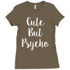cute but pyscho Ladies Fitted T-Shirt